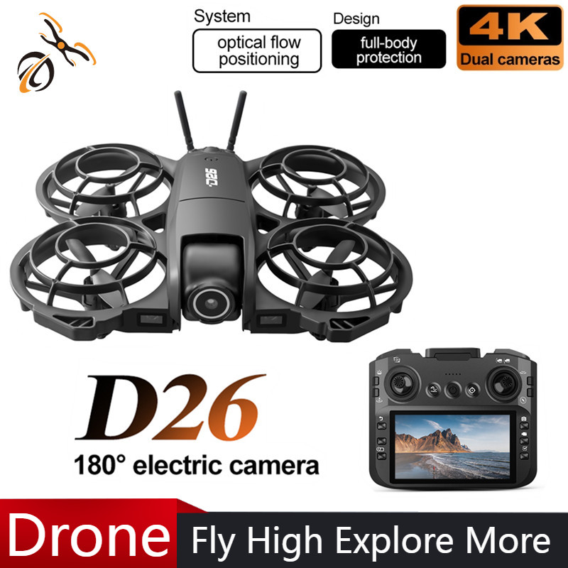 طائرة بدون طيار D26 بدقة 4K لل - مراجعة Drone Gimbal 2 Axis وسعره