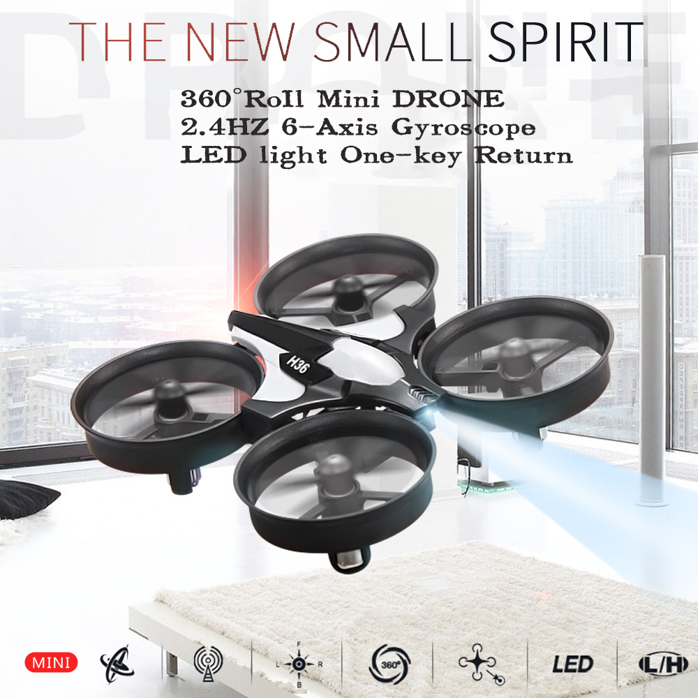طائرة بدون طيار صغيرة JJRC H36 - مراجعة Drone Gimbal 2 Axis وسعره