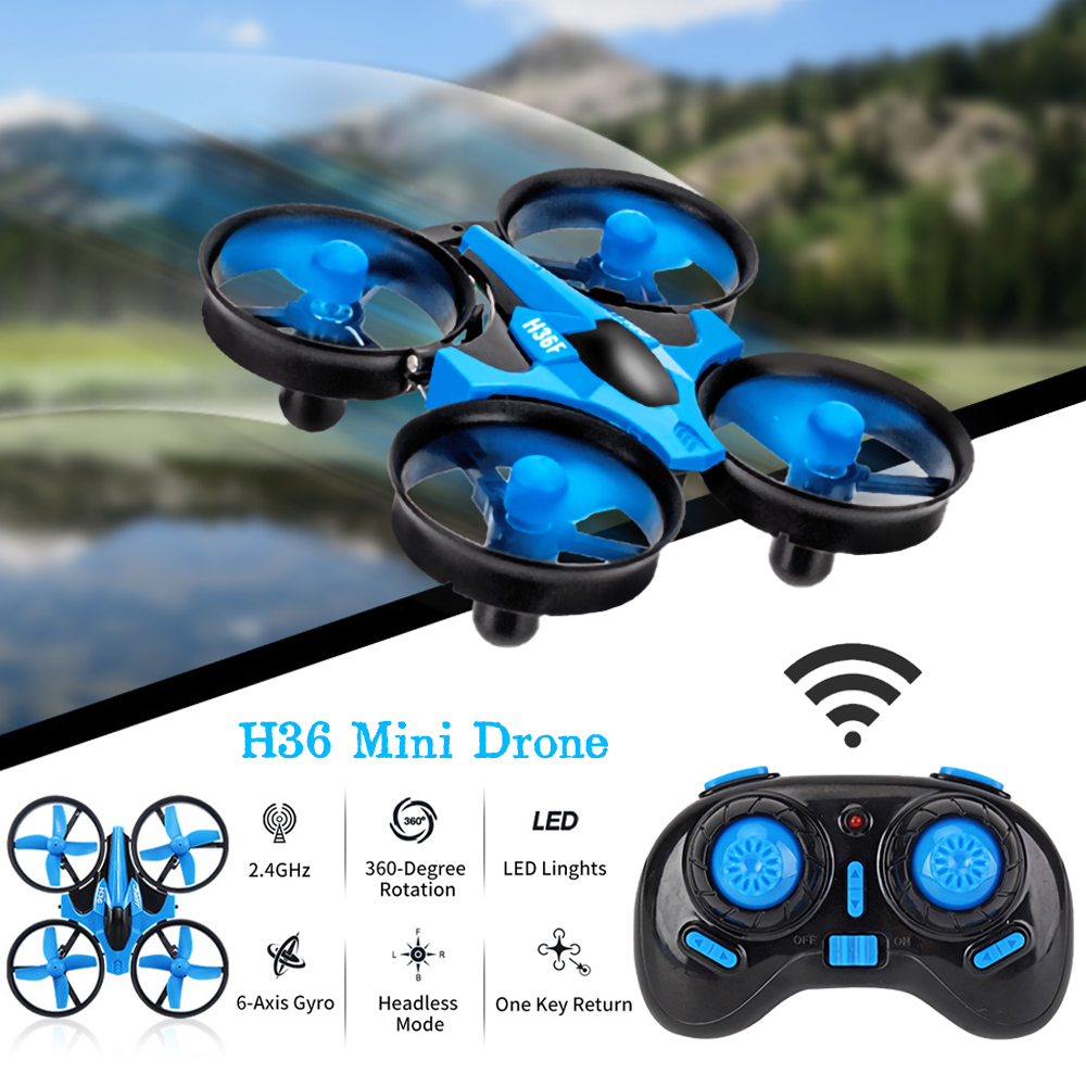 طائرة بدون طيار صغيرة JJRC H36 - مراجعة Drone Gimbal 2 Axis وسعره
